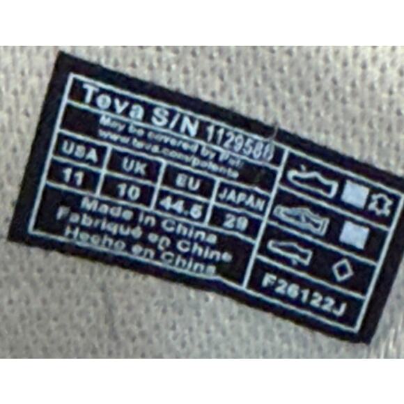 Teva Shoes Men 11 Gray Geotrecca Gorpcore Waterproof Hiking Trail Outdoor Mid - Picture 10 of 10
